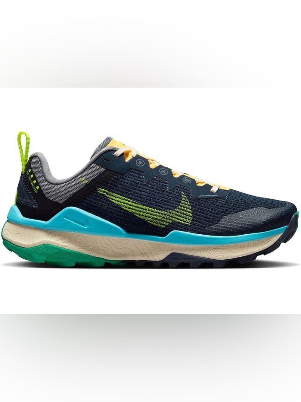 Nike Women’a Wildhorse 8 in size 8.5 Obsidian / Volt / Cool Grey / Baltic Blue